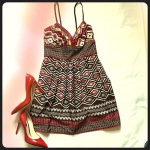 Tribal style fit and flare dress!